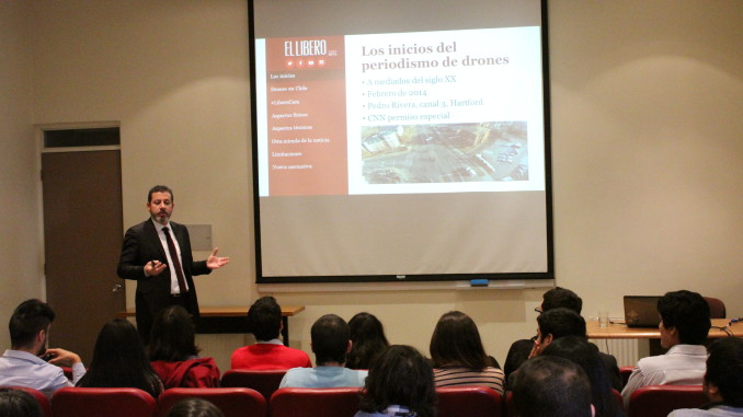 Director del medio digital El Líbero participó en workshop sobre el uso de drones en Periodismo